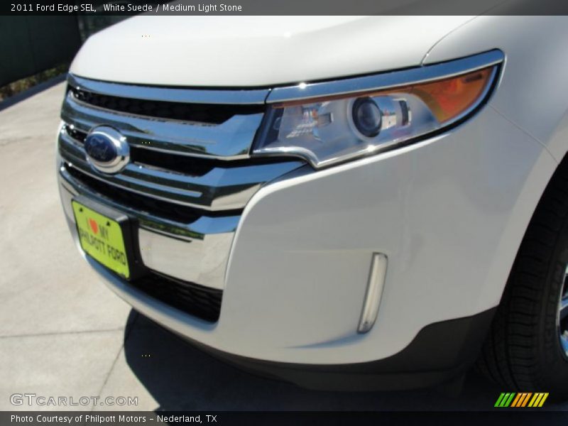 White Suede / Medium Light Stone 2011 Ford Edge SEL