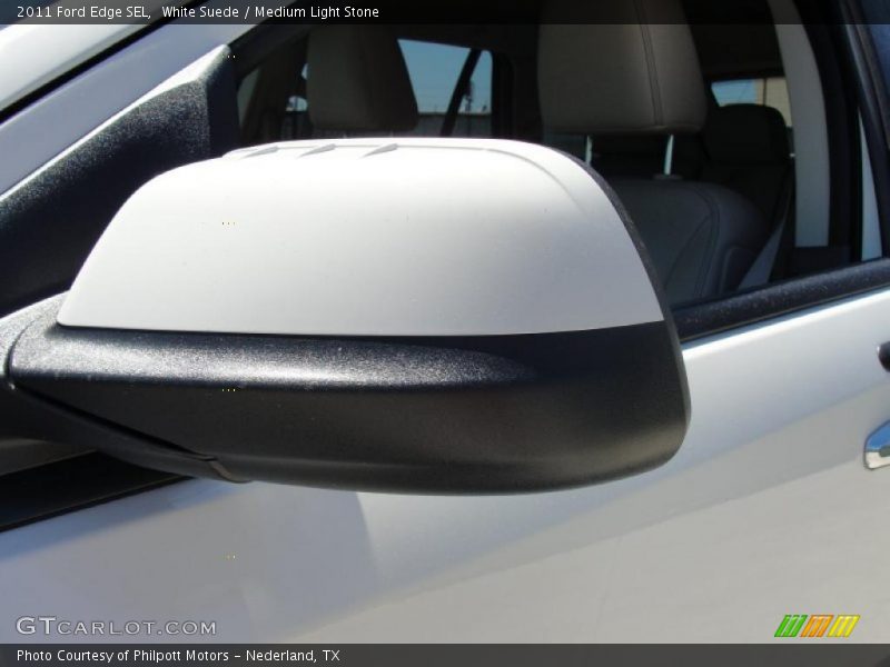 White Suede / Medium Light Stone 2011 Ford Edge SEL