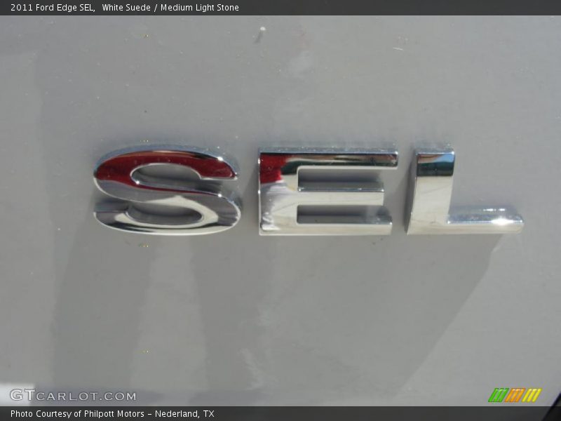 White Suede / Medium Light Stone 2011 Ford Edge SEL
