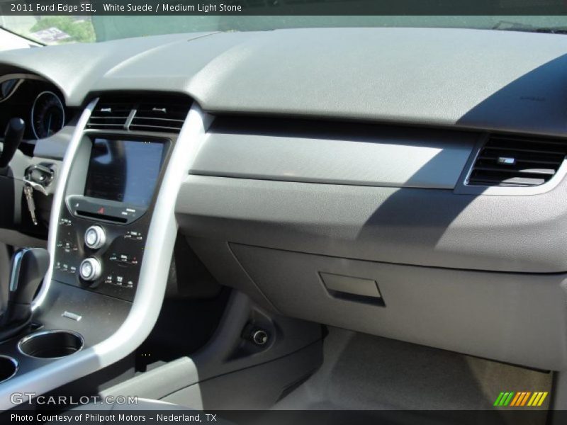 White Suede / Medium Light Stone 2011 Ford Edge SEL