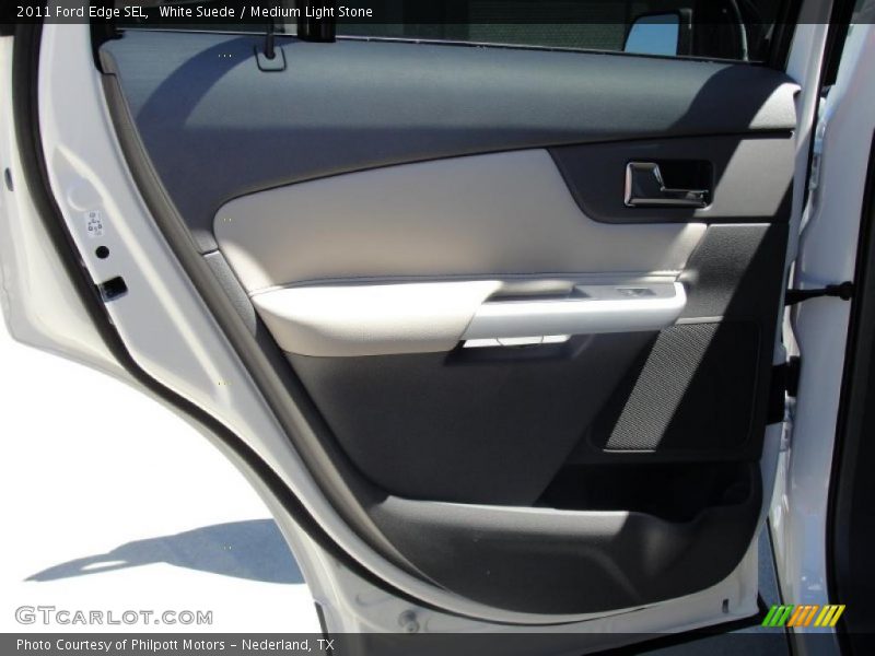 White Suede / Medium Light Stone 2011 Ford Edge SEL