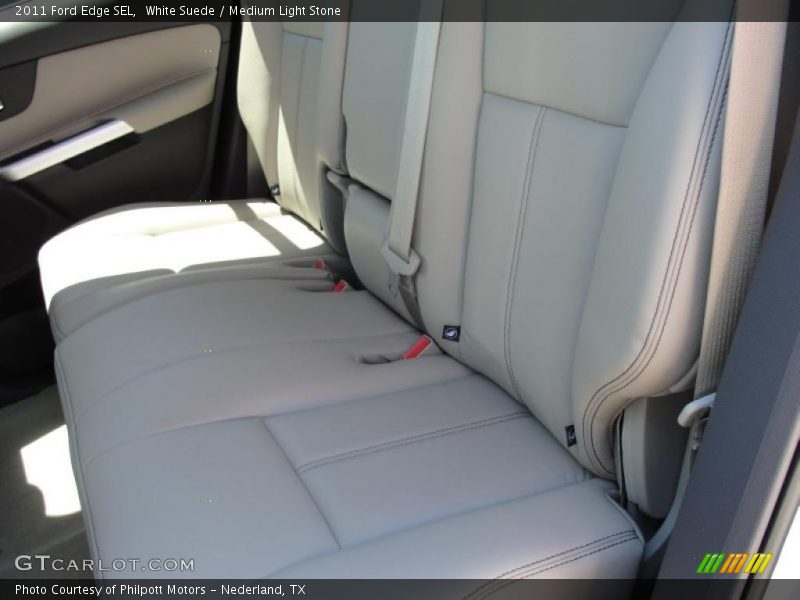 White Suede / Medium Light Stone 2011 Ford Edge SEL
