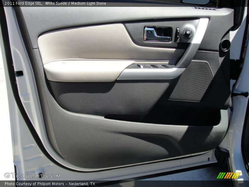 White Suede / Medium Light Stone 2011 Ford Edge SEL
