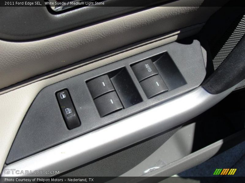 White Suede / Medium Light Stone 2011 Ford Edge SEL