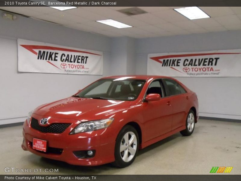 Barcelona Red Metallic / Dark Charcoal 2010 Toyota Camry SE
