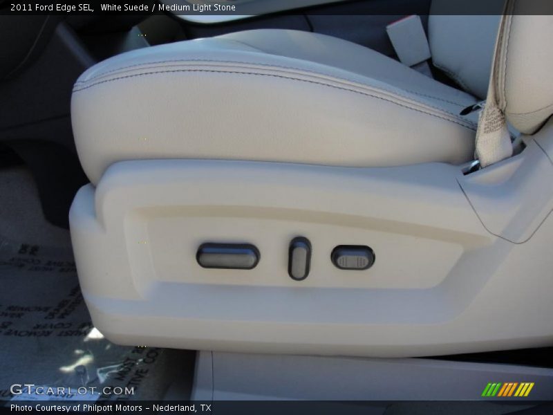 White Suede / Medium Light Stone 2011 Ford Edge SEL