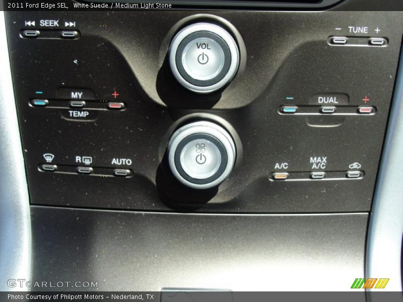 White Suede / Medium Light Stone 2011 Ford Edge SEL
