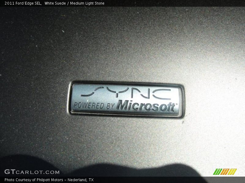 White Suede / Medium Light Stone 2011 Ford Edge SEL