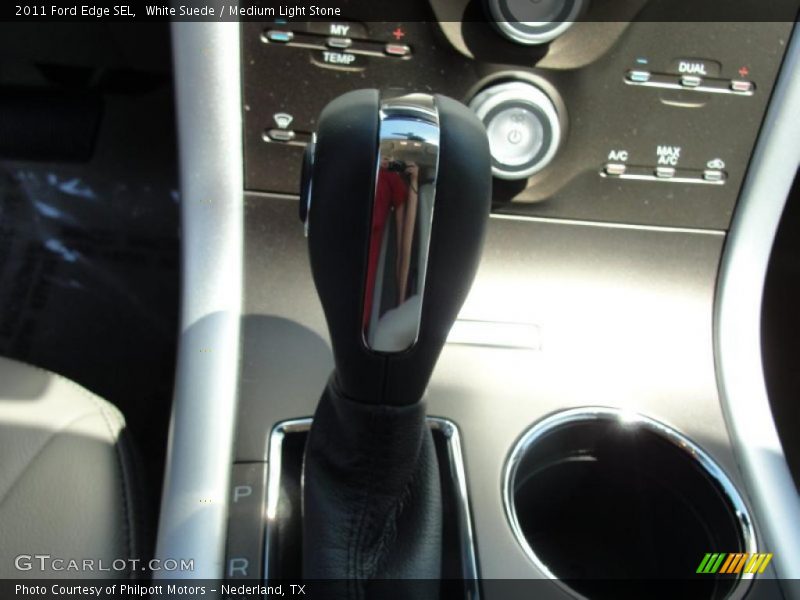 White Suede / Medium Light Stone 2011 Ford Edge SEL