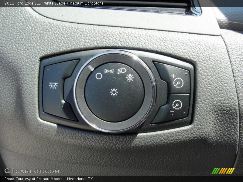 White Suede / Medium Light Stone 2011 Ford Edge SEL