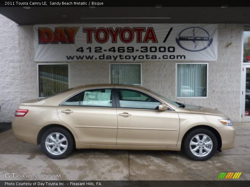 Sandy Beach Metallic / Bisque 2011 Toyota Camry LE