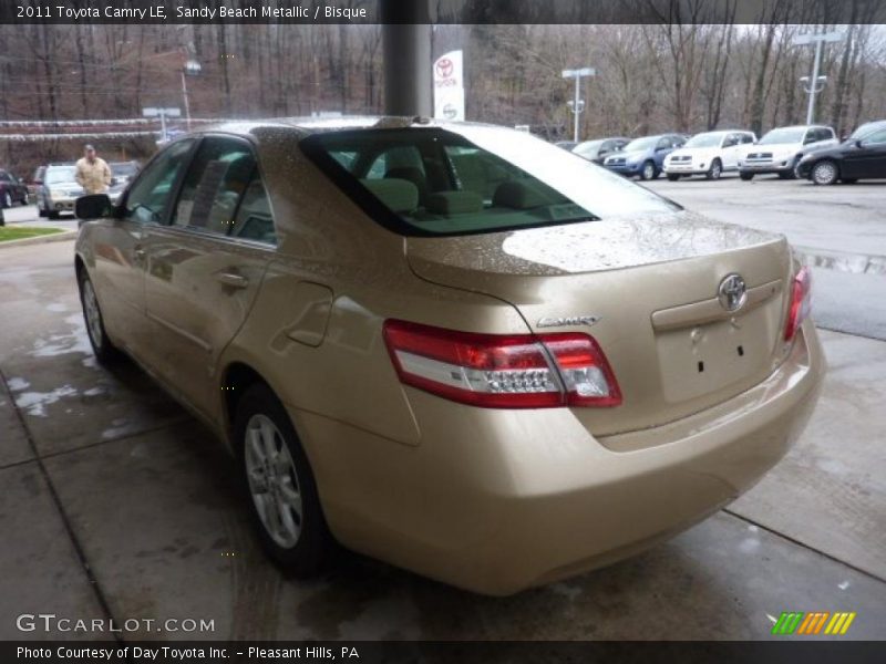 Sandy Beach Metallic / Bisque 2011 Toyota Camry LE