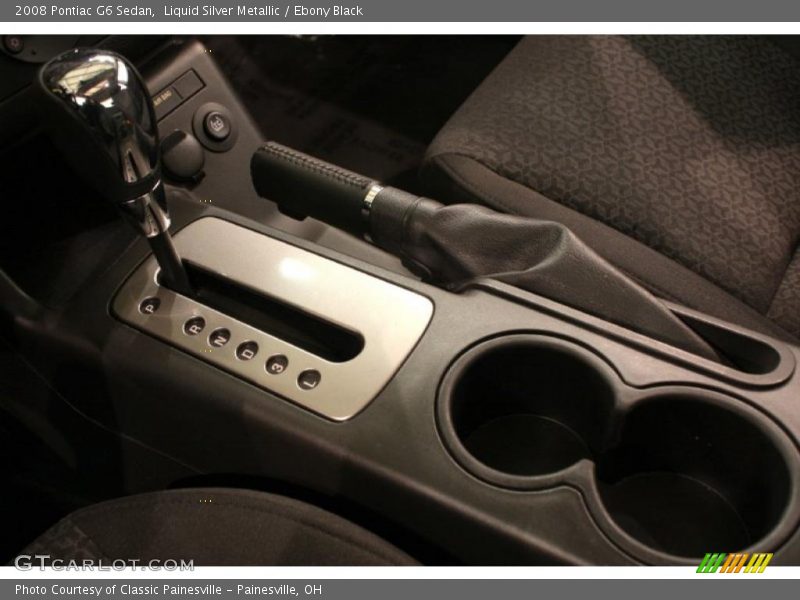 Liquid Silver Metallic / Ebony Black 2008 Pontiac G6 Sedan