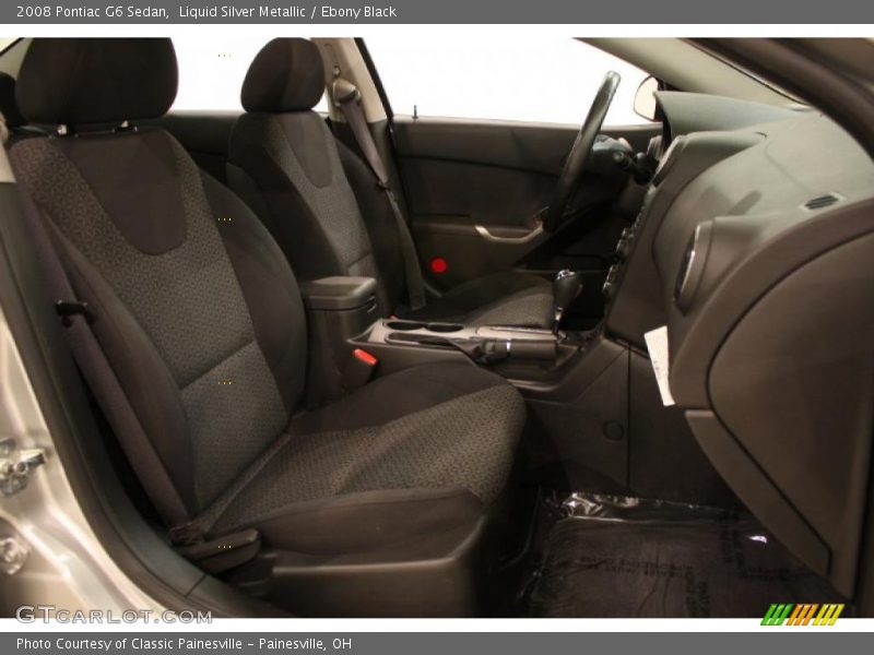 Liquid Silver Metallic / Ebony Black 2008 Pontiac G6 Sedan