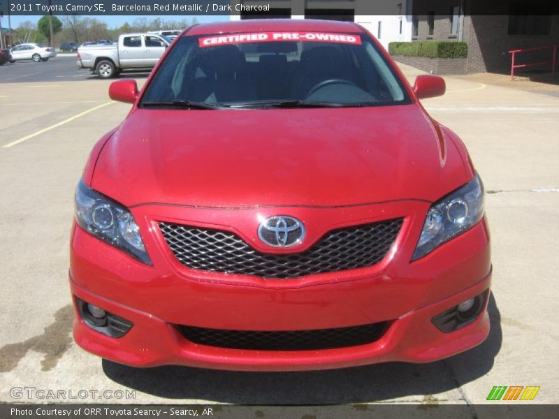 Barcelona Red Metallic / Dark Charcoal 2011 Toyota Camry SE