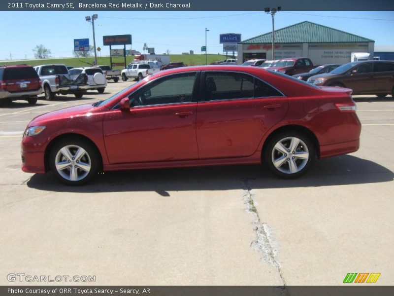 Barcelona Red Metallic / Dark Charcoal 2011 Toyota Camry SE