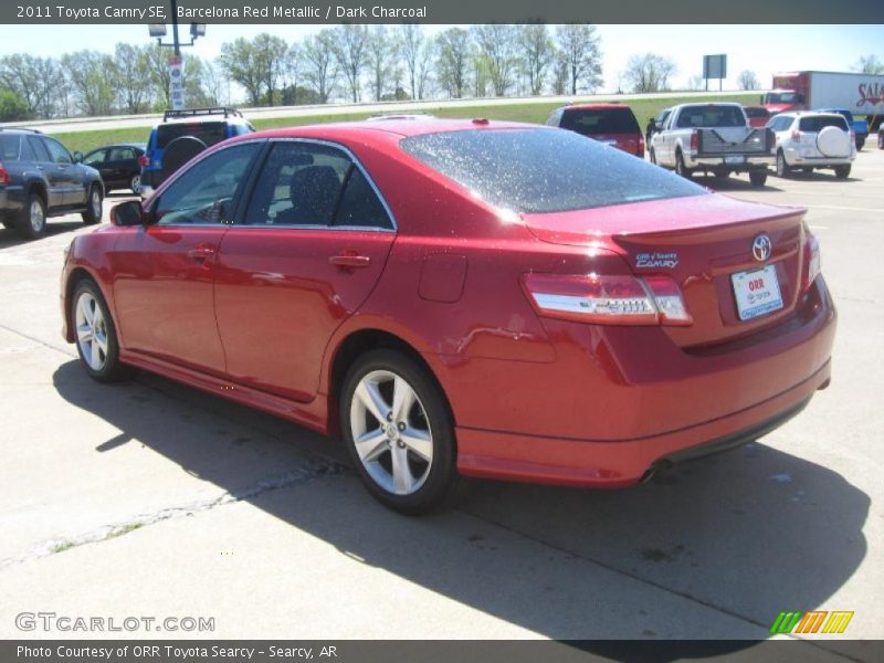 Barcelona Red Metallic / Dark Charcoal 2011 Toyota Camry SE