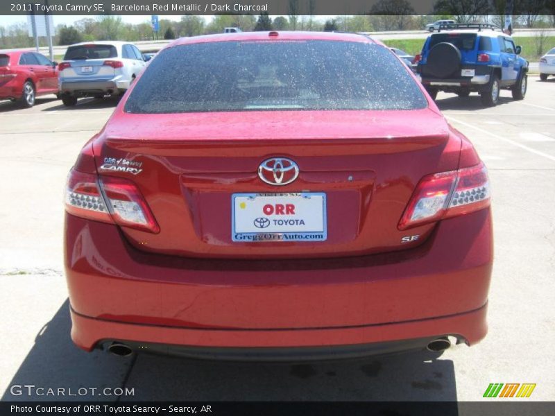Barcelona Red Metallic / Dark Charcoal 2011 Toyota Camry SE