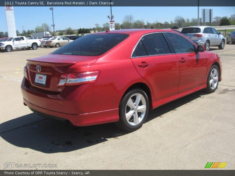 Barcelona Red Metallic / Dark Charcoal 2011 Toyota Camry SE
