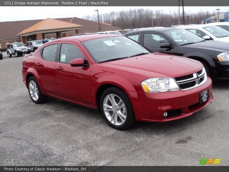 Redline 2 Pearl / Black/Red 2011 Dodge Avenger Mainstreet
