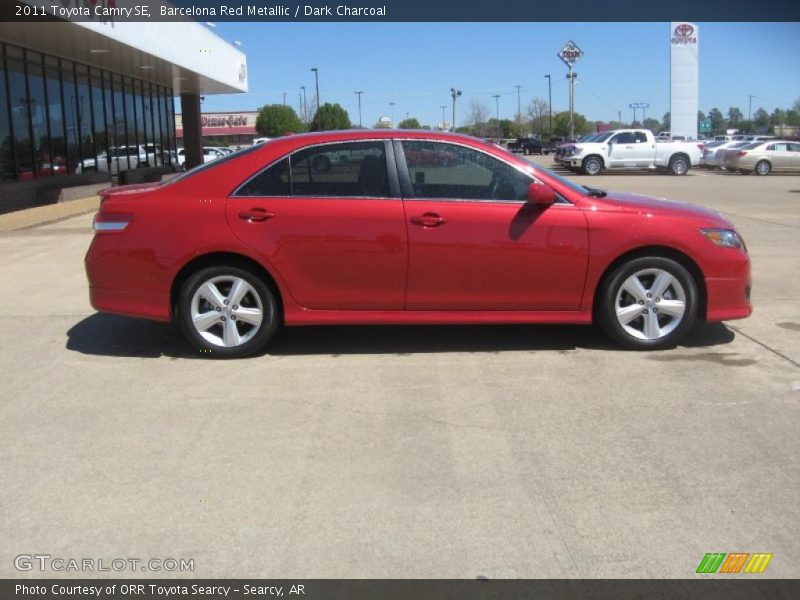 Barcelona Red Metallic / Dark Charcoal 2011 Toyota Camry SE