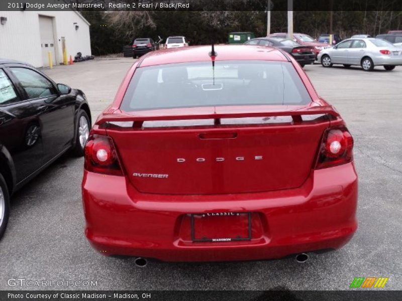 Redline 2 Pearl / Black/Red 2011 Dodge Avenger Mainstreet