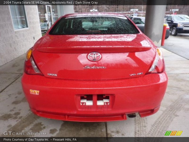 Absolutely Red / Dark Stone Gray 2004 Toyota Solara SE V6 Coupe