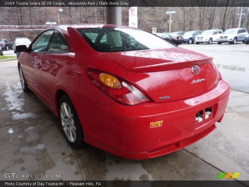 Absolutely Red / Dark Stone Gray 2004 Toyota Solara SE V6 Coupe