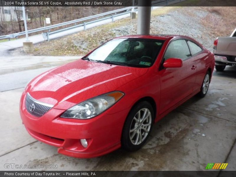 Absolutely Red / Dark Stone Gray 2004 Toyota Solara SE V6 Coupe