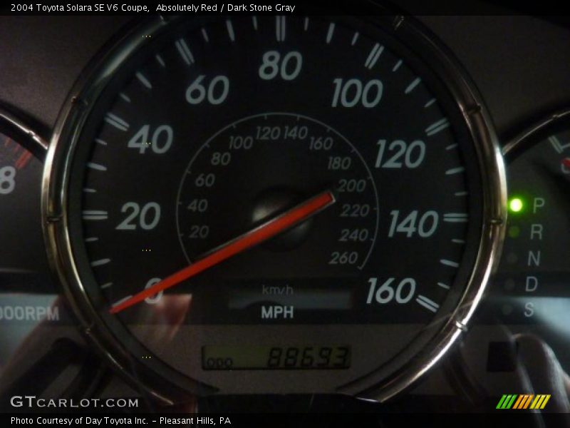 Absolutely Red / Dark Stone Gray 2004 Toyota Solara SE V6 Coupe