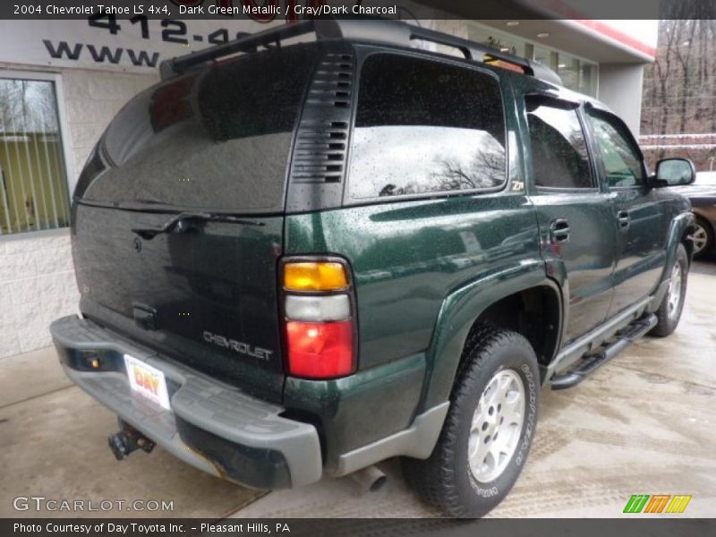 Dark Green Metallic / Gray/Dark Charcoal 2004 Chevrolet Tahoe LS 4x4