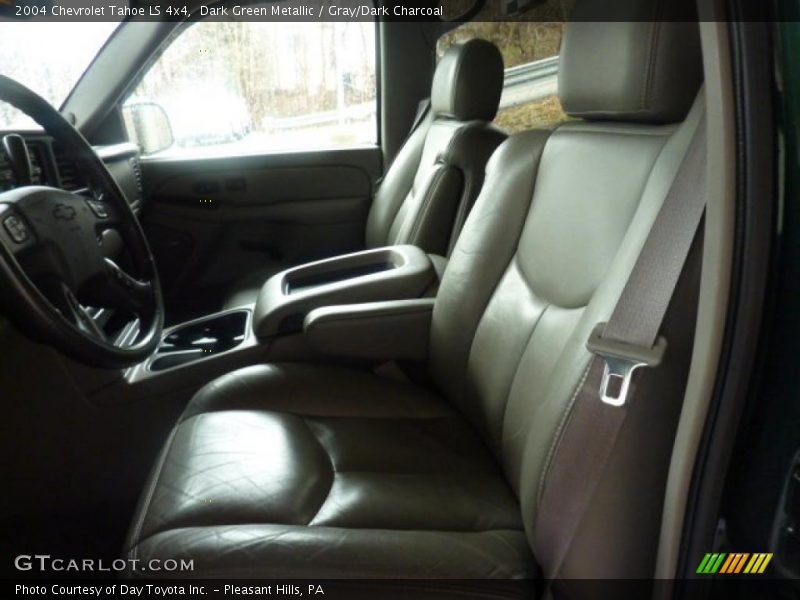 Dark Green Metallic / Gray/Dark Charcoal 2004 Chevrolet Tahoe LS 4x4