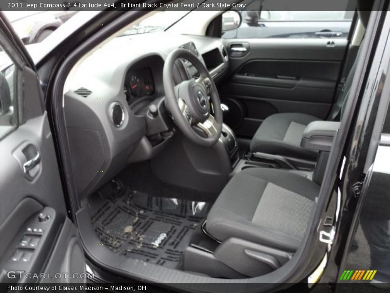 Brilliant Black Crystal Pearl / Dark Slate Gray 2011 Jeep Compass 2.4 Latitude 4x4