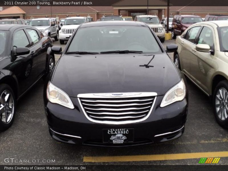 Blackberry Pearl / Black 2011 Chrysler 200 Touring