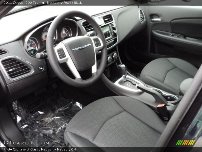 Blackberry Pearl / Black 2011 Chrysler 200 Touring