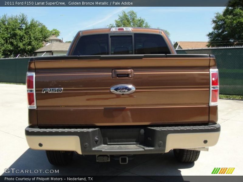 Golden Bronze Metallic / Pale Adobe 2011 Ford F150 Lariat SuperCrew