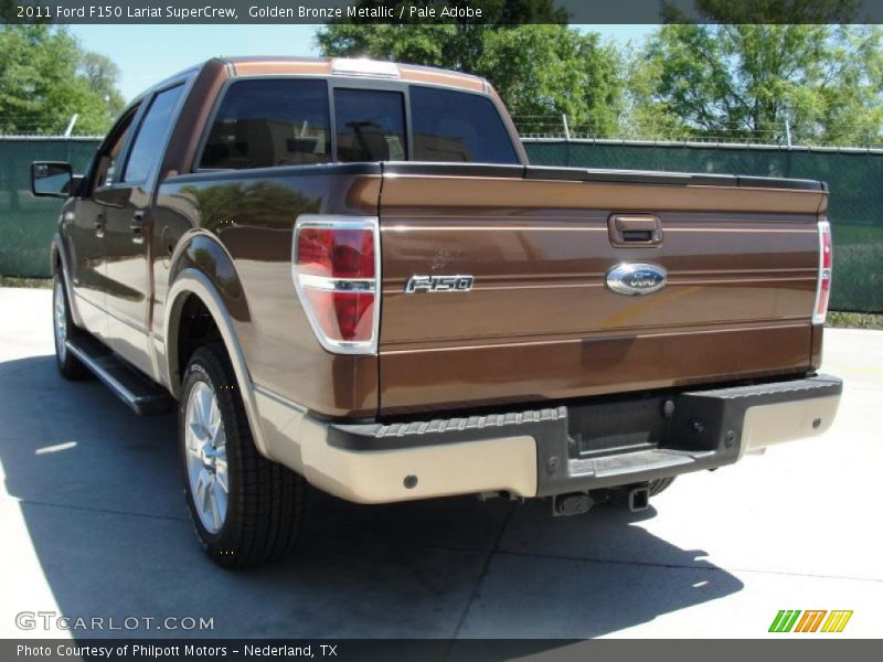 Golden Bronze Metallic / Pale Adobe 2011 Ford F150 Lariat SuperCrew