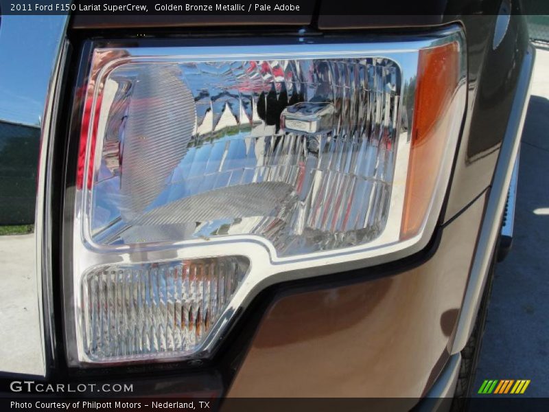 Golden Bronze Metallic / Pale Adobe 2011 Ford F150 Lariat SuperCrew