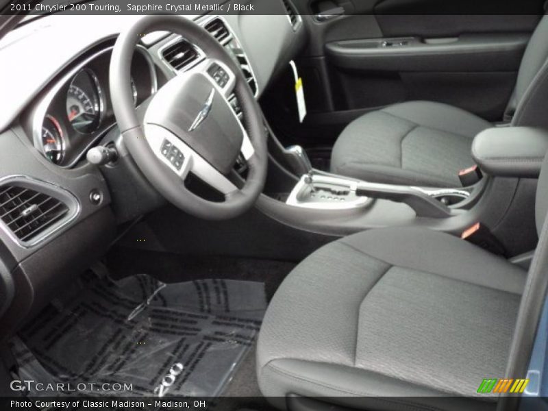 Sapphire Crystal Metallic / Black 2011 Chrysler 200 Touring