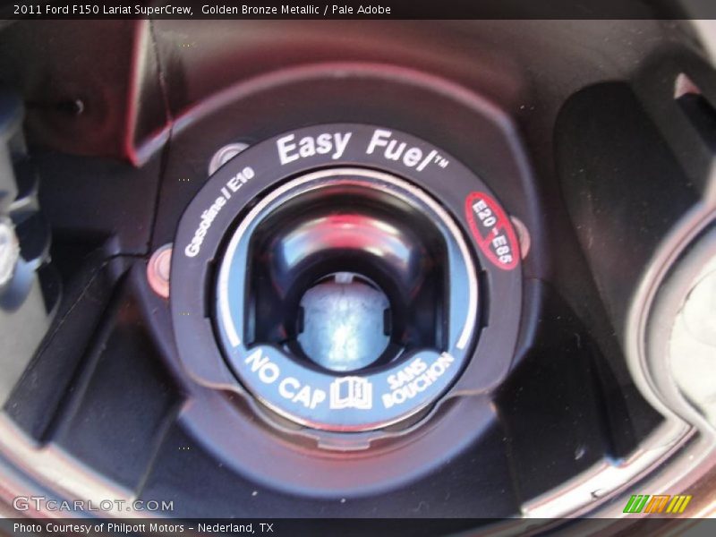 Golden Bronze Metallic / Pale Adobe 2011 Ford F150 Lariat SuperCrew