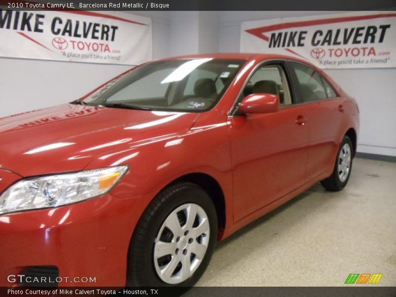 Barcelona Red Metallic / Bisque 2010 Toyota Camry LE