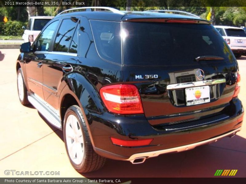 Black / Black 2011 Mercedes-Benz ML 350