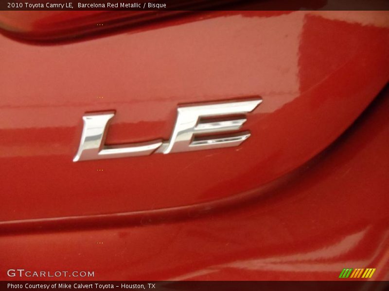 Barcelona Red Metallic / Bisque 2010 Toyota Camry LE