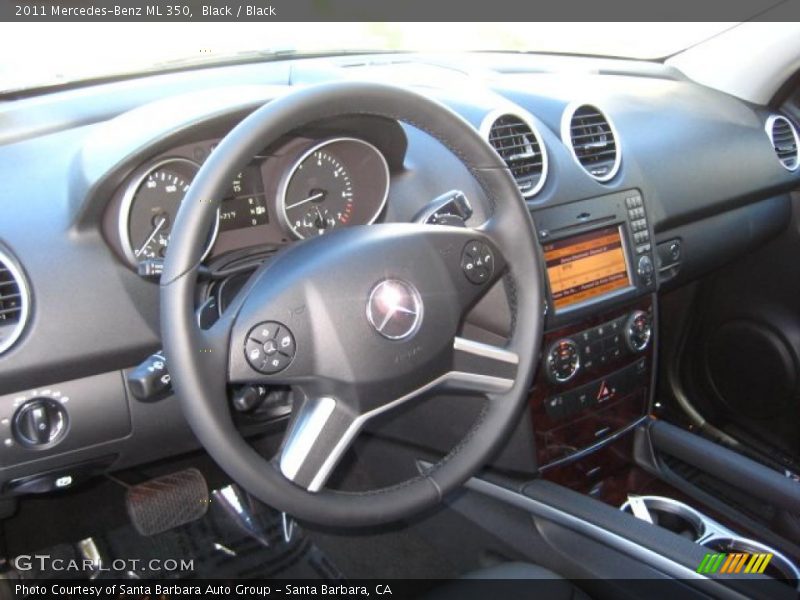 Black / Black 2011 Mercedes-Benz ML 350