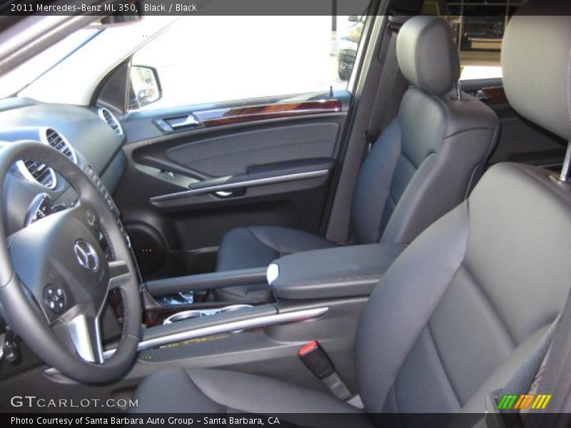 Black / Black 2011 Mercedes-Benz ML 350