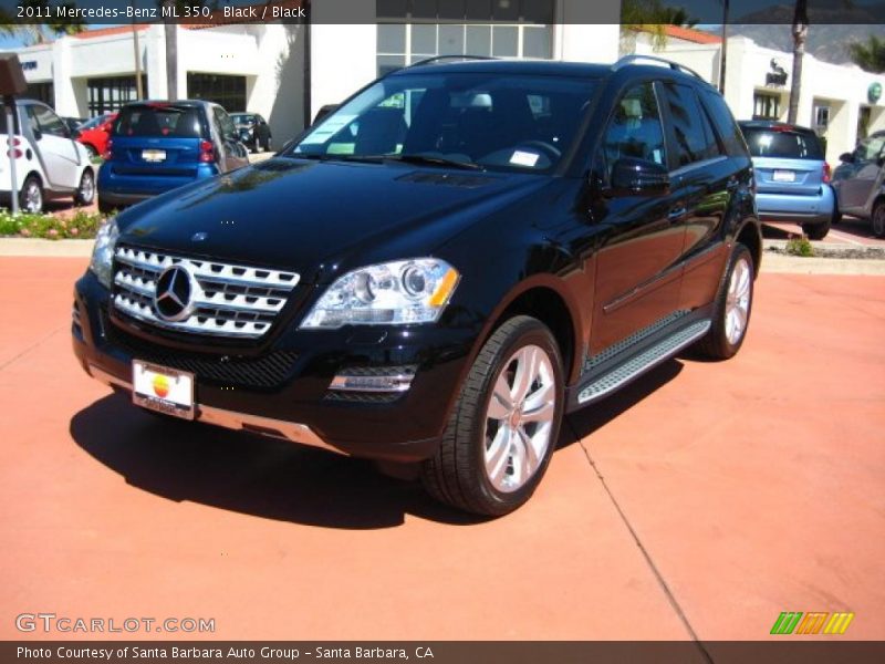 Black / Black 2011 Mercedes-Benz ML 350