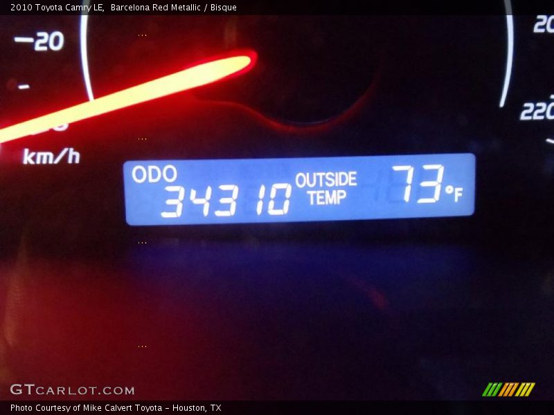 Barcelona Red Metallic / Bisque 2010 Toyota Camry LE