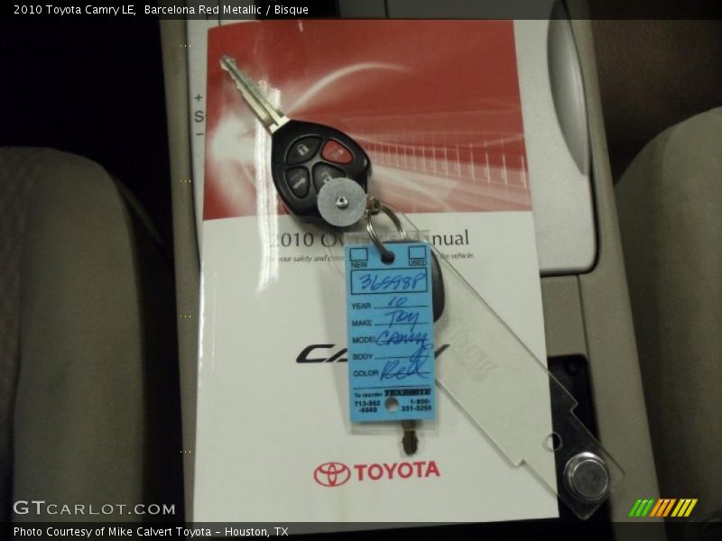 Barcelona Red Metallic / Bisque 2010 Toyota Camry LE