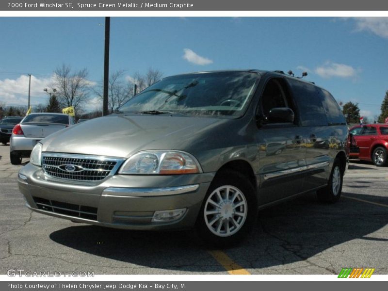 Spruce Green Metallic / Medium Graphite 2000 Ford Windstar SE