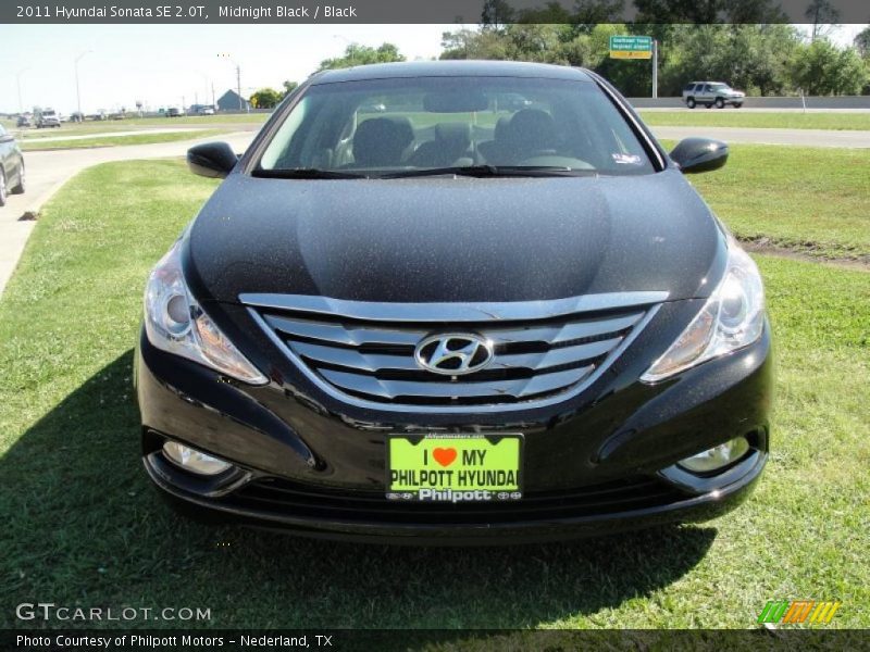 Midnight Black / Black 2011 Hyundai Sonata SE 2.0T